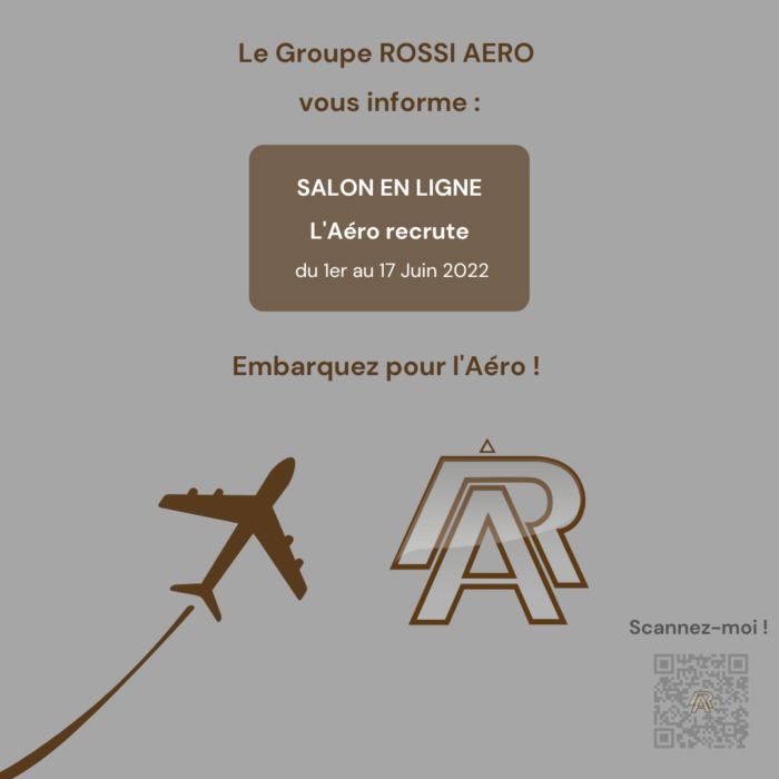 Affiche Salon en ligne de l'Aéro 2022 Groupe Rossi Aéro