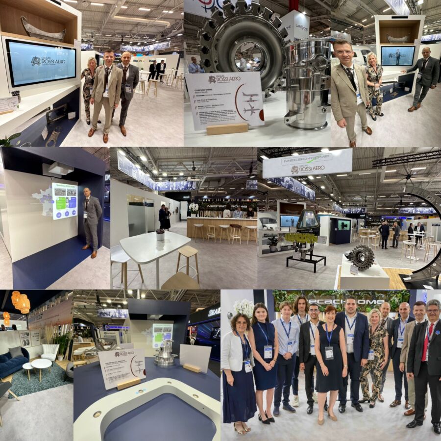 Montage Salon du Bourget 2023 Groupe ROSSI AERO