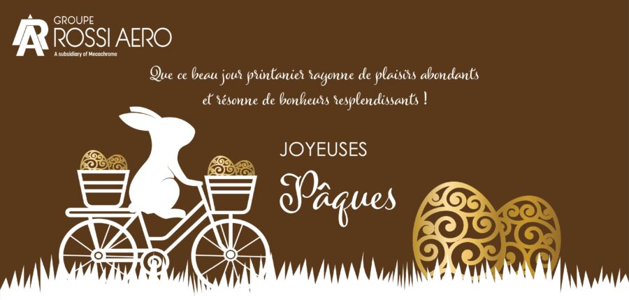 Groupe ROSSI AERO vous souhaite de joyeuses fêtes de Pâques !